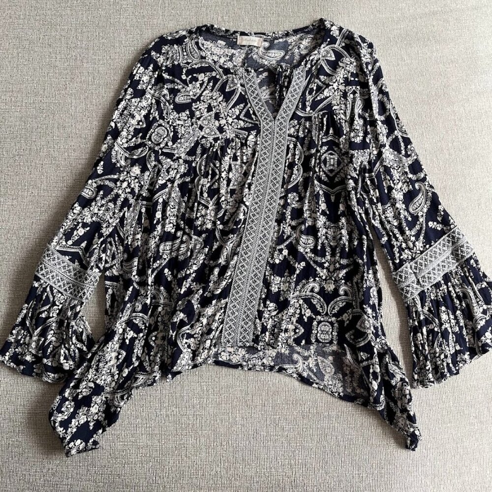 Women's Long Sleeve Bohemian Top